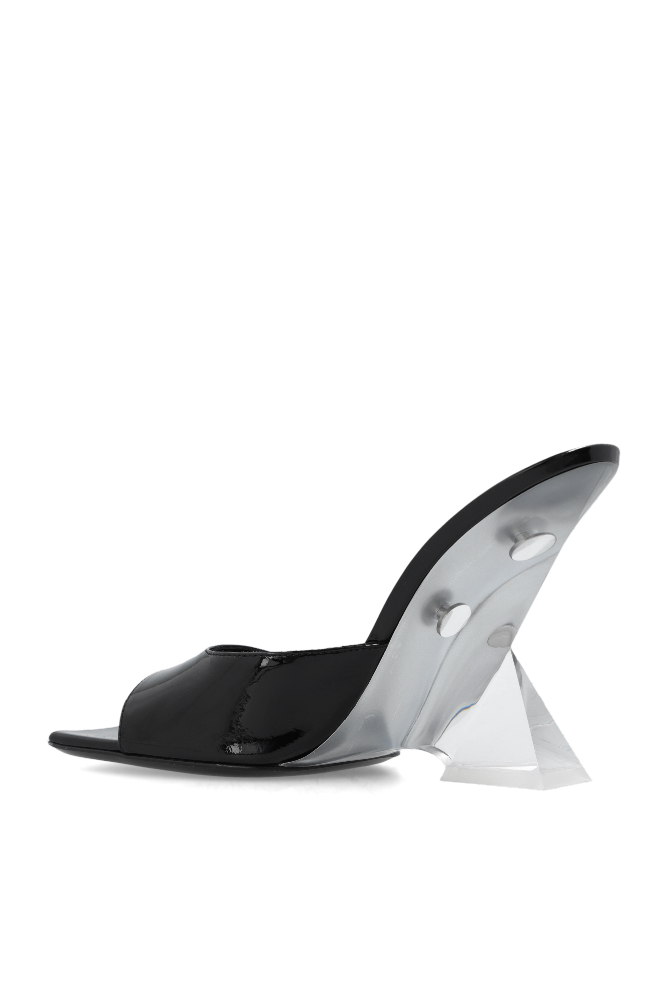 The Attico 'Cheope' glossy wedge mules | Women's Shoes | Vitkac